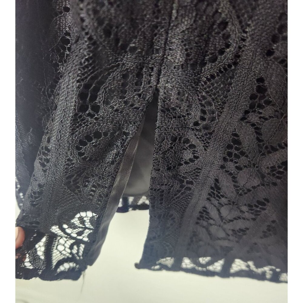 Marciano Guess Women's Sz. 2 Black Lace Midi Cocktail Dress NWT - Picture 9 of 9